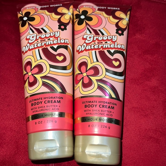 BBW 2pc Groovy Watermelon Body Cream - Picture 1 of 3
